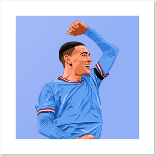 Phil Foden Celebration Goal Posters and Art